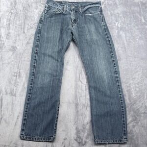 Levis 514 Jeans Men 31x30(27) Blue Medium Wash Denim Straight Leg Stretch Casual